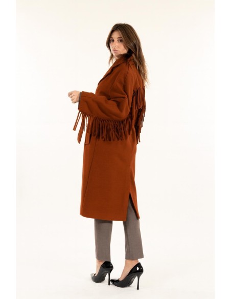 Casaco Comprido com Franjas Kontatto