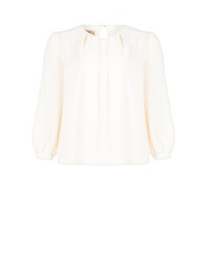 Blusa Curvy Ampla em Cetim Fosco com Detalhe de Pérolas Rinascimento Curvy 2