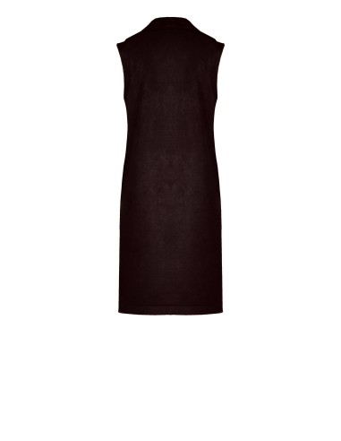 Casaco longo sem mangas e em efeito camurça, reversível em pele sintética Rinascimento