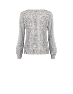 Camisola tricotada com faixas laterais e lurex Rinascimento 2