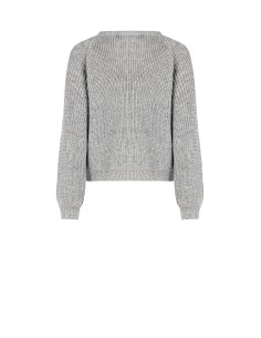 Pulôver Curto Trançado com Lurex e Detalhe Cut-Out Rinascimento 2