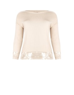 Camisola Curvy Ampla Com Barra Coberta De Lantejoulas Rinascimento Curvy 2