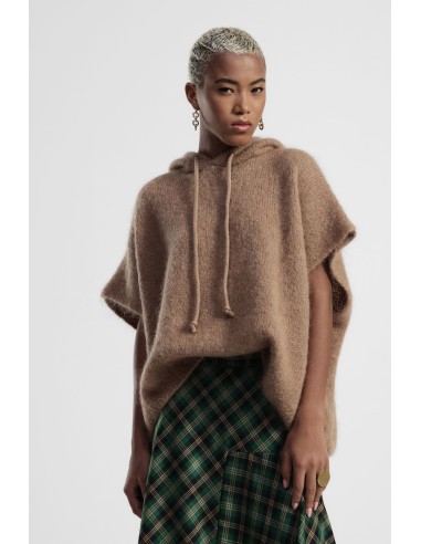 Capa com capuz e cordão ampla e curta Dixie