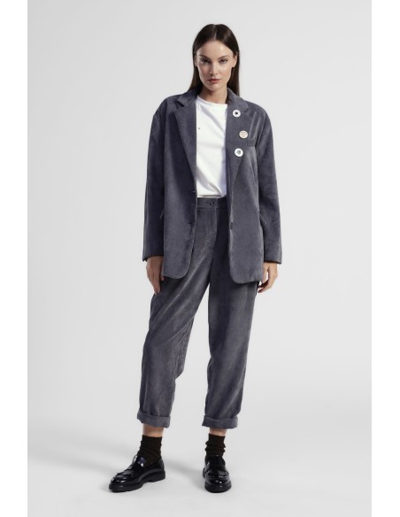 Calças Palazzo Cintura Alta com Pinças e Barra Virada Dixie