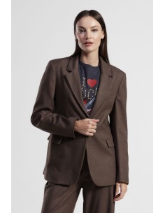 Blazer Monopetto Con Tasche A Patta Dixie - Vestiti Firmati Life Sm...