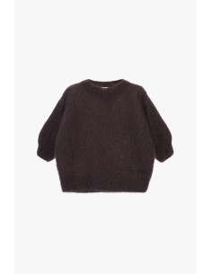 Camisola Gola Redonda Oversize de Manga Três-Quartos Dixie 2