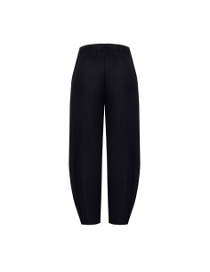 Calças palazzo cropped em mistura de viscose com elástico na parte de trás Rinascimento 2