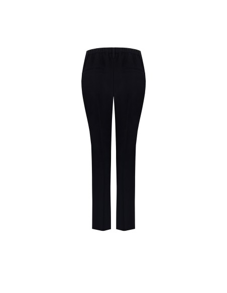 Calças cigarrete em mistura de viscose com elástico atrás Rinascimento