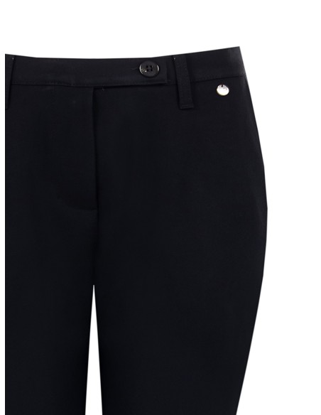 Calças cigarrete em mistura de viscose com elástico atrás Rinascimento