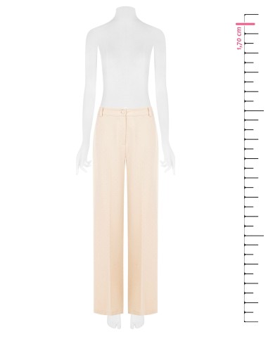 Calças palazzo cobertas de mini-strass com elástico na parte de trás Rinascimento