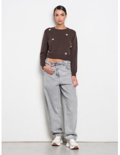 Jeans Balloon Desbotado Rinascimento