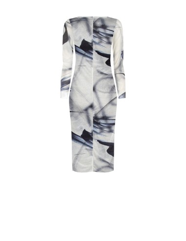 Vestido Midi Tubinho Em Malha Brilhante Rinascimento