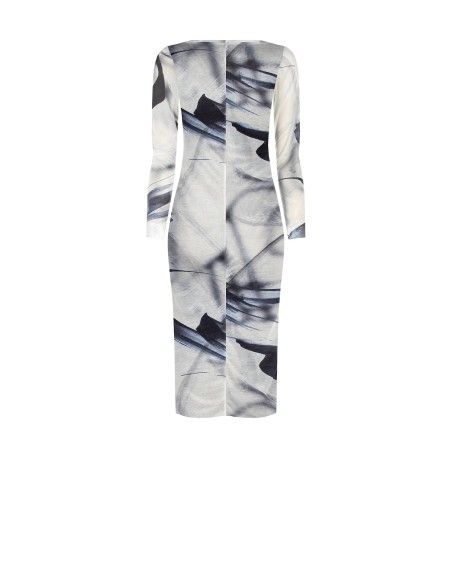 Vestido Midi Tubinho Em Malha Brilhante Rinascimento