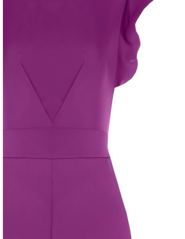 Macacão Palazzo Inteiro em Tecido Fluido com Bolsos Rinascimento