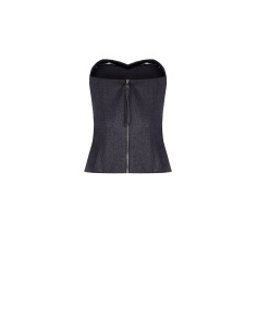 Top Bustier em Tecido Laminado Rinascimento 2