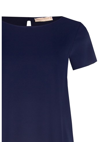 Blusa Fluida Quadrada em Cetim Opaco Rinascimento