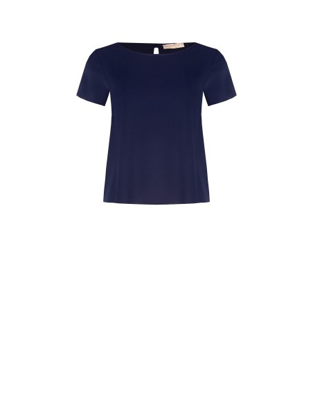 Blusa Fluida Quadrada em Cetim Opaco Rinascimento