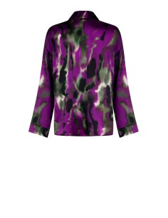 Camisa Ampla E Assimétrica Em Cetim Rinascimento 2