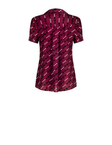 Blusa Assimétrica em Viscose com Decote em V Rinascimento