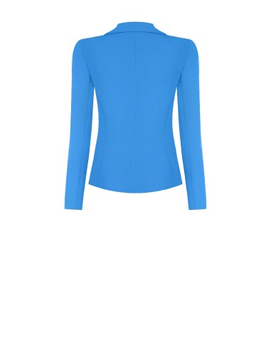 Blazer entalhado de abotoamento duplo em tecido técnico Rinascimento