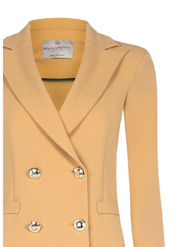 Blazer de Duplo Peito em Scuba Crepe Rinascimento