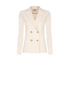 Blazer de duplo peito em scuba crepe Rinascimento