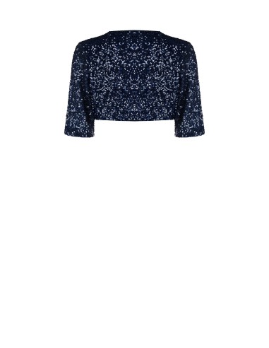 Bolero aberto coberto de lantejoulas Rinascimento