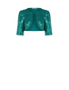 Bolero aberto coberto de lantejoulas Rinascimento 2