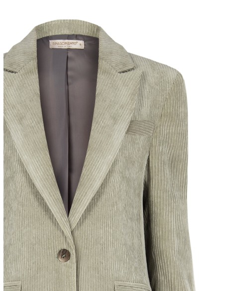 Blazer oversize em veludo cotelê Rinascimento