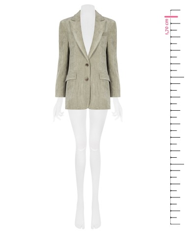 Casaco Blazer Oversize em Veludo Cotelê Rinascimento