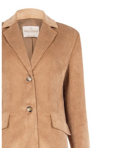 Casaco oversize em veludo cotelê Rinascimento