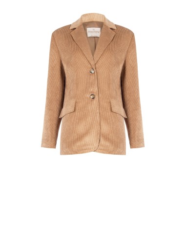 Casaco oversize em veludo cotelê Rinascimento