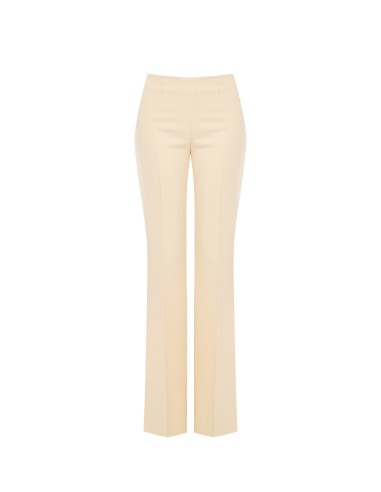 Calças Palazzo em Tecido Técnico com Fecho Lateral Rinascimento