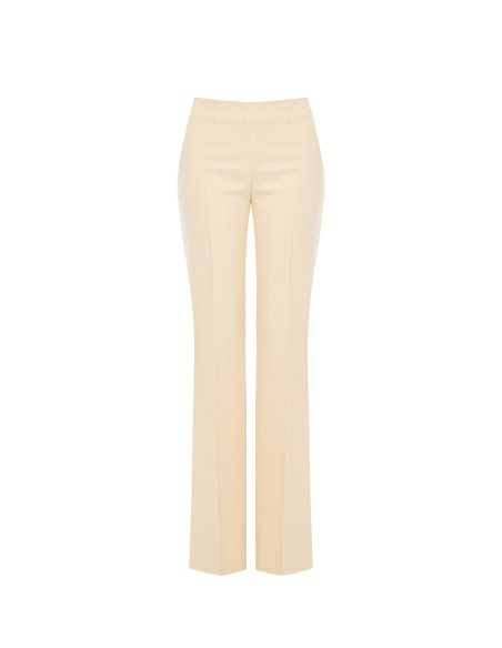 Calças Palazzo em Tecido Técnico com Fecho Lateral Rinascimento