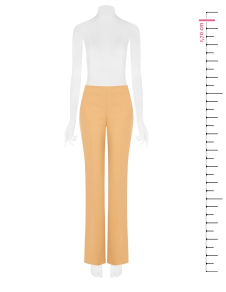 Calças Palazzo em Scuba Crepe com Fecho Lateral Rinascimento