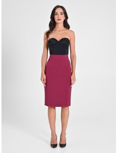 Saia Lápis Midi em Tecido Técnico Rinascimento 2