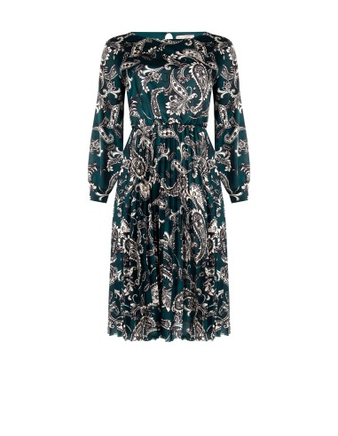 Vestido Curvy Com Saia Rodada Plissada Em Cetim Rinascimento Curvy