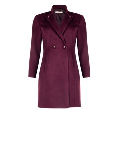 Casaco Curvy de comprimento médio em veludo com botões com logótipo tom sobre tom Rinascimento Curvy 2
