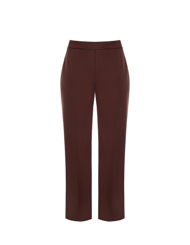 Calças Palazzo Curvy em Scuba Crepe com fecho lateral Rinascimento Curvy