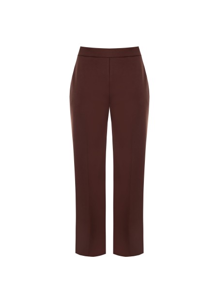 Calças Palazzo Curvy em Scuba Crepe com fecho lateral Rinascimento Curvy