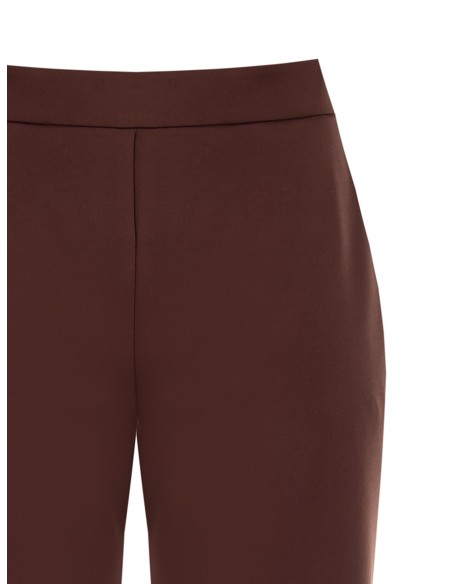 Calças Palazzo Curvy em Scuba Crepe com fecho lateral Rinascimento Curvy