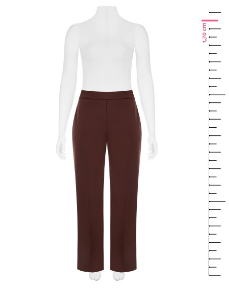 Calças Palazzo Curvy em scuba crepe com fecho lateral Rinascimento Curvy