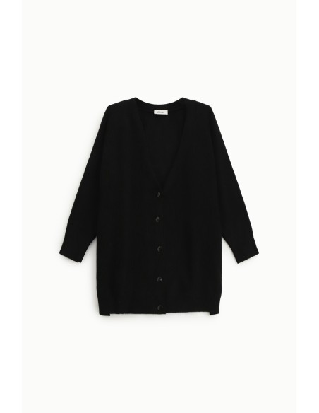 Cardigan longo com botões e mangas compridas Dixie