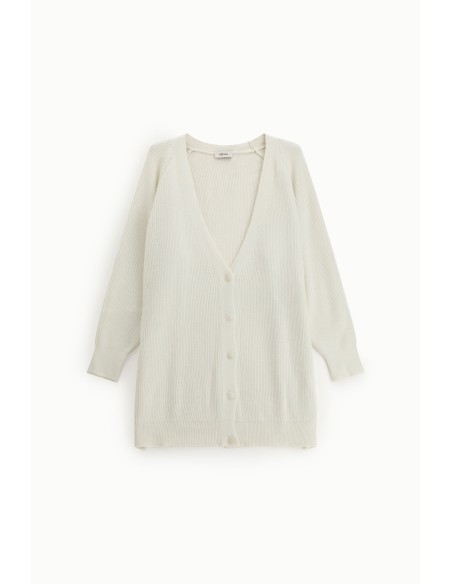 Cardigan longo com botões e mangas compridas Dixie