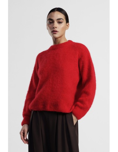 Camisola de gola redonda de mangas compridas e de corte suave Dixie