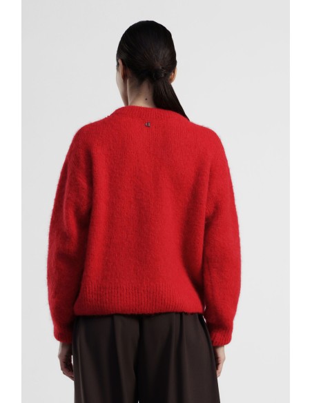 Camisola de Gola Redonda de Manga Comprida com Caimento Suave Dixie