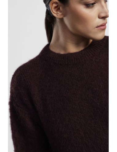 Camisola de gola redonda de mangas compridas com corte solto Dixie