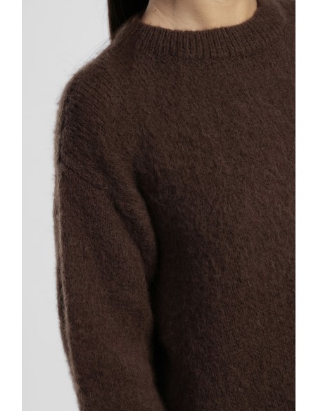 Camisola de gola redonda, mangas compridas e corte solto Dixie