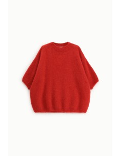 Camisola Oversize Mangas Três Quartos Decote Redondo Dixie 2