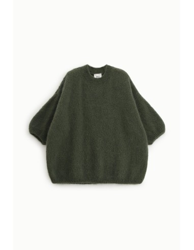 Camisola Oversize Mangas Três-Quartos Gola Redonda Dixie